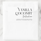 Modern minimalistisch kaarsenlabel rechthoekige sticker (Tas)