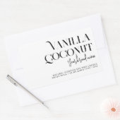 Modern minimalistisch kaarsenlabel rechthoekige sticker (Envelop)