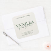 Modern minimalistisch kaartenlabel vierkante sticker (Envelop)