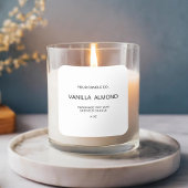 Modern minimalistisch kaartenlabel vierkante sticker