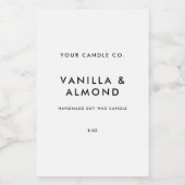 Modern minimalistisch kaartenlabel voedselcontainer etiket (Enkel label)