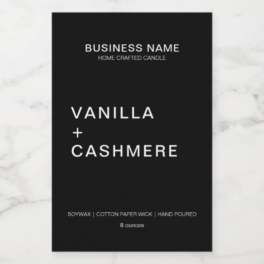 Modern minimalistisch kaartenlabel voedselcontainer etiket (Enkel label)