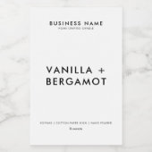 Modern minimalistisch kaartenlabel voedselcontainer etiket (Enkel label)