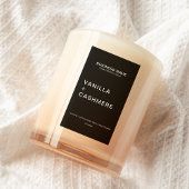 Modern minimalistisch kaartenlabel voedselcontainer etiket