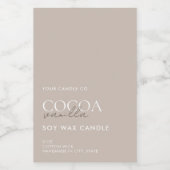 Modern minimalistisch kaartenlabel voedselcontainer etiket (Enkel label)