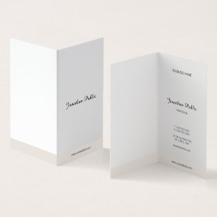 Modern Minimalistisch Kalligrafie Schrift Eenvoudi Visitekaartje
