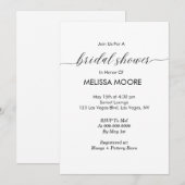 Modern minimalistisch kalligrafie Vrijgezellenfees Kaart (Voorkant / Achterkant)