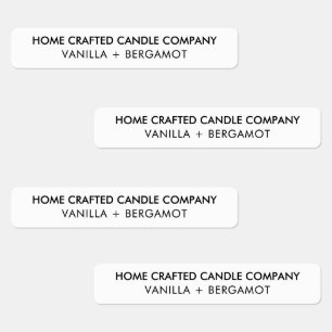 Modern minimalistisch kandle Tamper-Proof-zegel Labels
