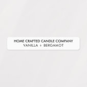 Modern minimalistisch kandle Tamper-Proof-zegel Labels (Design 1)