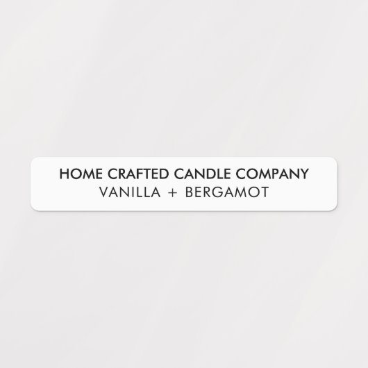 Modern minimalistisch kandle Tamper-Proof-zegel Labels (Design 1)