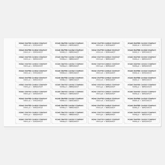 Modern minimalistisch kandle Tamper-Proof-zegel Labels (Vel)