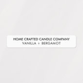 Modern minimalistisch kandle Tamper-Proof-zegel Labels (Design 2)