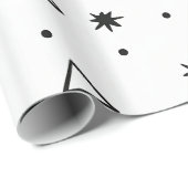 Modern minimalistisch kerstboominpakpapier cadeaupapier (Rol Hoek)