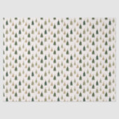 Modern minimalistisch kerstboompatroon tissuepapier (Voorkant)