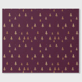 Modern minimalistisch kerstcadeaupapier cadeaupapier (Vlak)