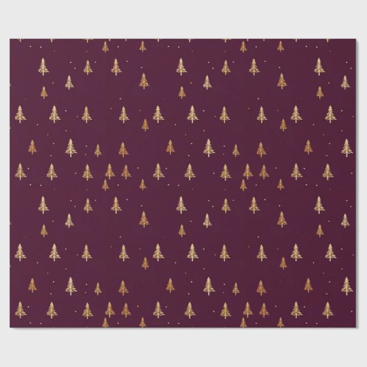 Modern minimalistisch kerstcadeaupapier cadeaupapier (Vlak)