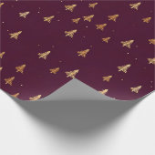 Modern minimalistisch kerstcadeaupapier cadeaupapier (Hoek)