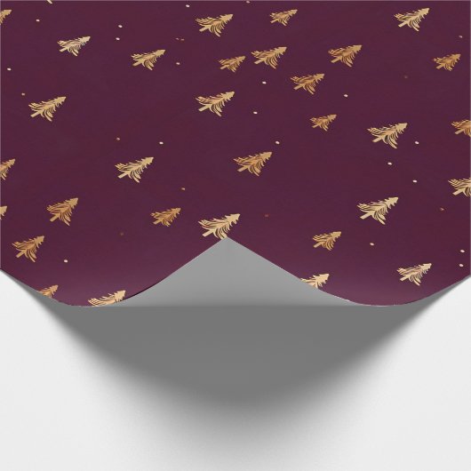 Modern minimalistisch kerstcadeaupapier cadeaupapier (Hoek)