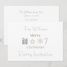 Modern Minimalistisch Kerstfeest Vakantie Kaart