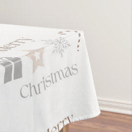 Modern Minimalistisch Kerstfeest Vakantie Tafelkleed