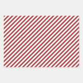 Modern minimalistisch kerstrood inpakpapier vel (Voorkant 3)