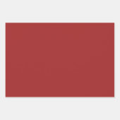 Modern minimalistisch kerstrood inpakpapier vel (Voorkant)