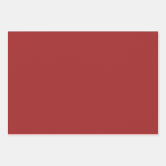 Modern minimalistisch kerstrood inpakpapier vel (Voorkant)