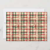 Modern minimalistisch kerstscript feestdagenkaart (Achterkant)