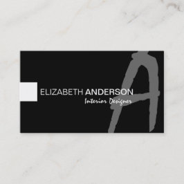 Modern minimalistisch klassiek elegant professione visitekaartje