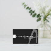 Modern minimalistisch klassiek elegant professione visitekaartje (Staand voorkant)