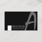 Modern minimalistisch klassiek elegant professione visitekaartje (Achterkant)