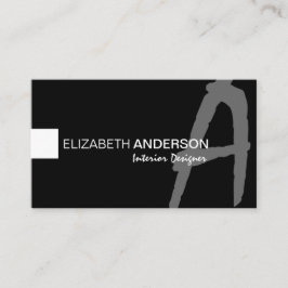 Modern minimalistisch klassiek elegant professione visitekaartje