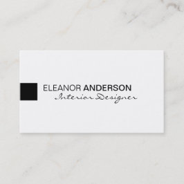 Modern minimalistisch klassiek elegant professione visitekaartje
