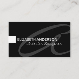 Modern minimalistisch klassiek elegant professione visitekaartje