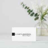 Modern minimalistisch klassiek elegant professione visitekaartje (Staand voorkant)