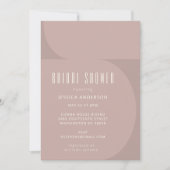 Modern minimalistisch kleurenblok Mauve Vrijgezell Kaart (Voorkant)