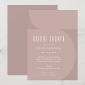 Modern minimalistisch kleurenblok Mauve Vrijgezell Kaart (Voorkant / Achterkant)