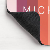 modern minimalistisch kleurenblokmonogram muismat (Hoek)