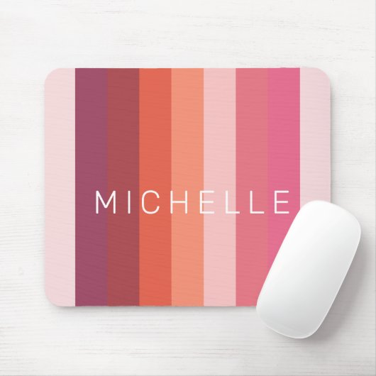 modern minimalistisch kleurenblokmonogram muismat (Met muis)