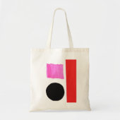 Modern minimalistisch kleureninkool Abstract Tote Bag (Voorkant)