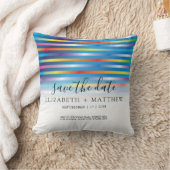 Modern Minimalistisch Kleurrijk Gradiënt Design Kussen (Deken)