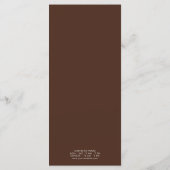 Modern minimalistisch Koffiewinkelmenu Menu (Achterkant)