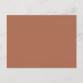 Modern minimalistisch koperen script bewaar de dat aankondigingskaart (Achterkant)