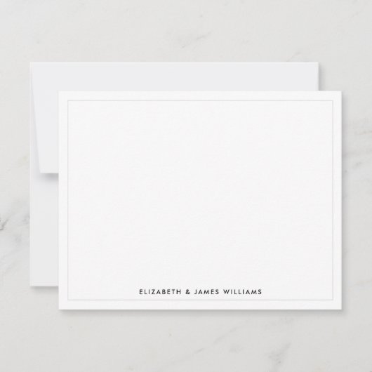 Modern Minimalistisch Koppel Notitiekaartje (Voorkant)