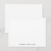 Modern Minimalistisch Koppel Notitiekaartje (Voorkant / Achterkant)