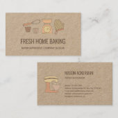 Modern minimalistisch kraftpapier visitekaartje (Voorkant / Achterkant)