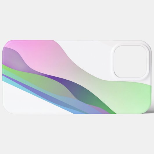 Modern minimalistisch kunstgolfpatroon Case-Mate iPhone case (Achterkant (horizontaal))