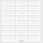 modern minimalistisch label voor bezoekersadres vo (Vel)