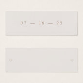 Modern minimalistisch Label voor uitnodigingskaart Mini Visitekaartjes (Voorkant /achterkant)