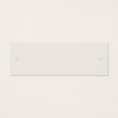 Modern minimalistisch Label voor uitnodigingskaart Mini Visitekaartjes (Achterkant)